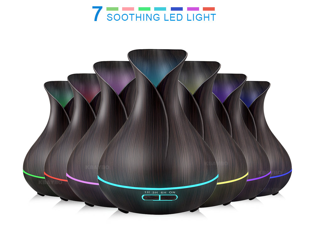 400 ml humidifier 7 Changement DE Couleur LED Lumieres pour Home Office.