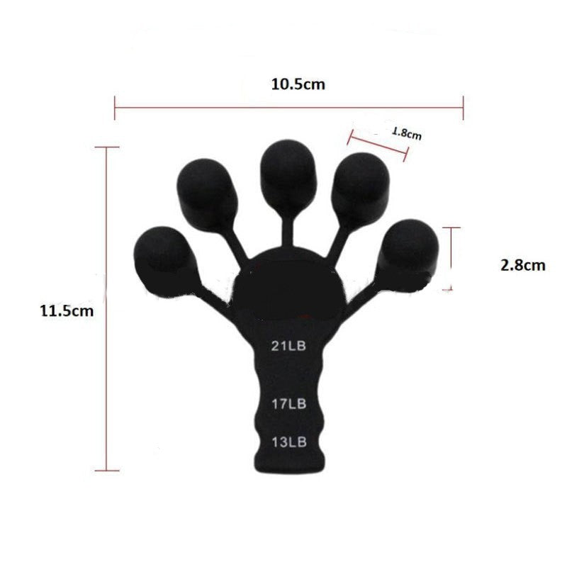 Silicone Grip Device Finger Exercise Stretcher Finger Gripper Strength Trainer Strengthen Rehabilitation Training