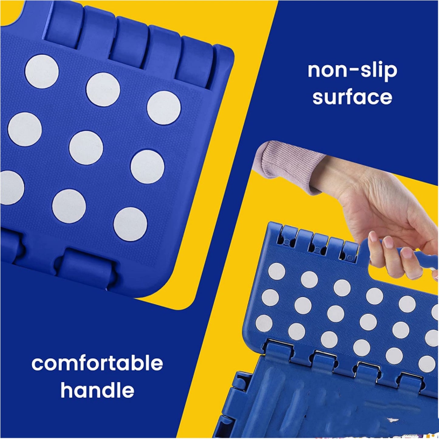 13 Inch Height Stepping Stool Premium Heavy Duty Foldable Stool For Kids & Adults