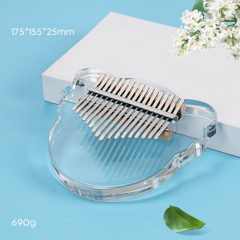Acrylic Kalimba 17-Tone Transparent Crystal Thumb Piano Kalimba Finger Piano
