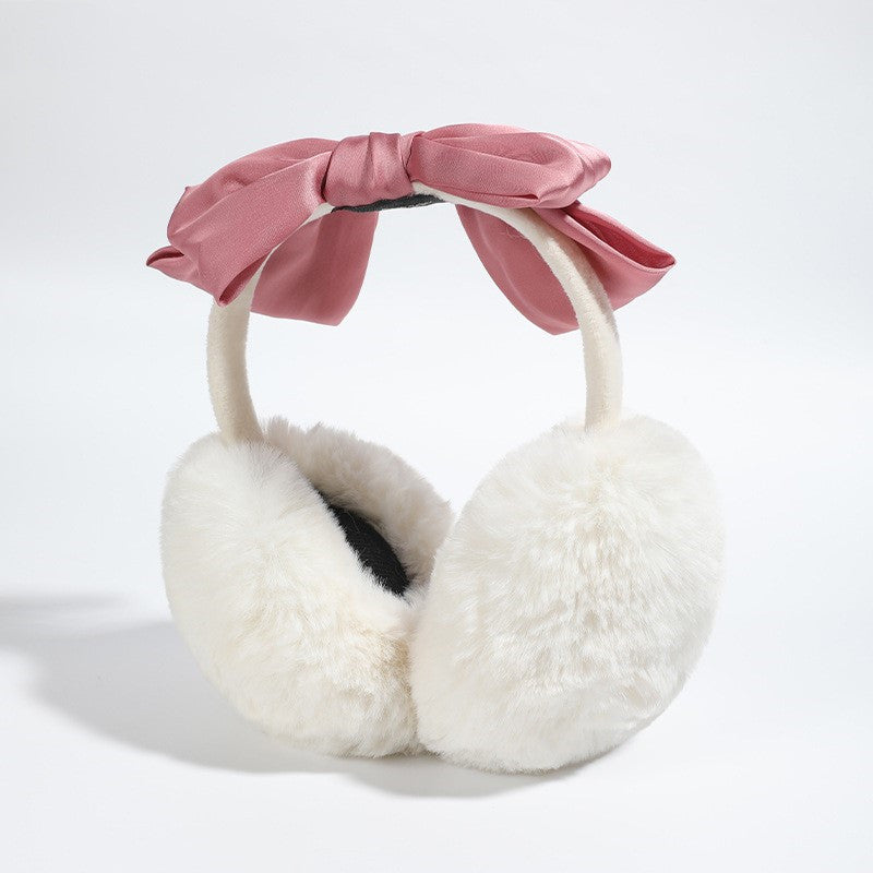 Women's Plush Thickened Earmuffs To Keep Warm Plush Windproof Earmuffs Removable And Washable