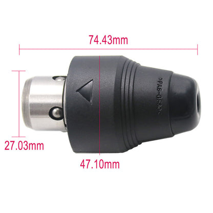Quick change chuck connector of electric drill