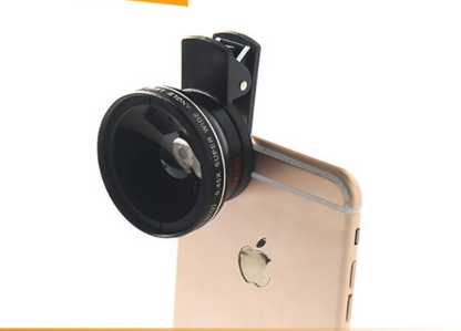 See LIEQI new LQ-027 0.45X wide-angle lens macro mobile phone lens