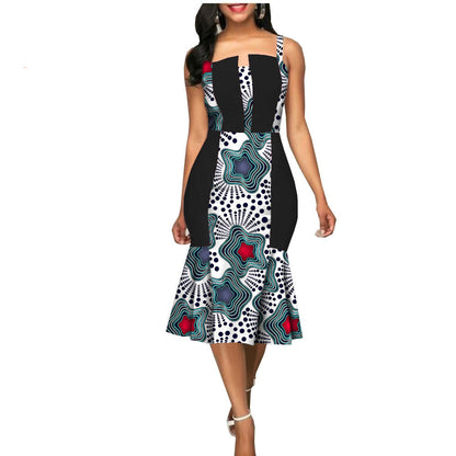 African Custom Summer Dress Women'S Party Dress African Clothes Summer Dress