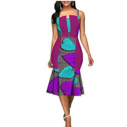 African Custom Summer Dress Women'S Party Dress African Clothes Summer Dress