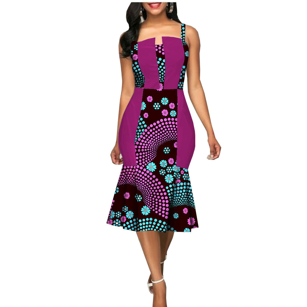 African Custom Summer Dress Women'S Party Dress African Clothes Summer Dress