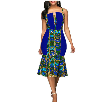 African Custom Summer Dress Women'S Party Dress African Clothes Summer Dress