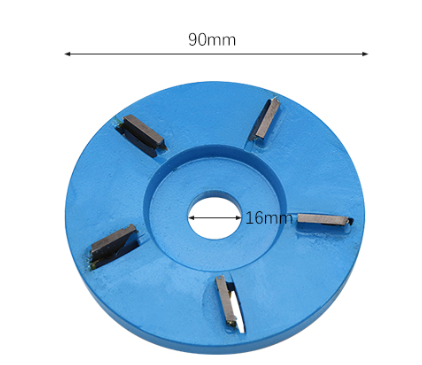 Meterk Six Teeth Power Wood Carving Disc Tool Milling Cutter For 16mm Aperture Angle Grinder Power Tool Accessories