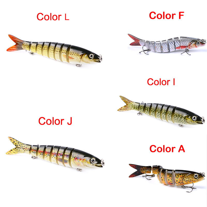 Pike Fishing Lures Artificial Multi Jointed Sections Hard Bait Trolling Pike Carp Fishing Tools