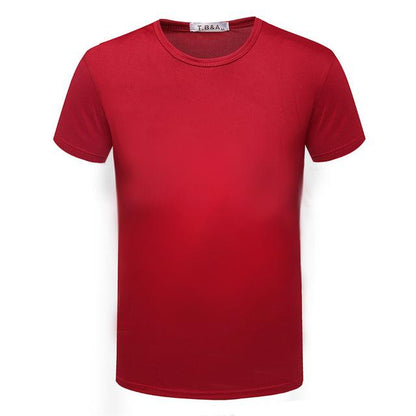 Mens Short Sleeve O-neck Slim T Shirt