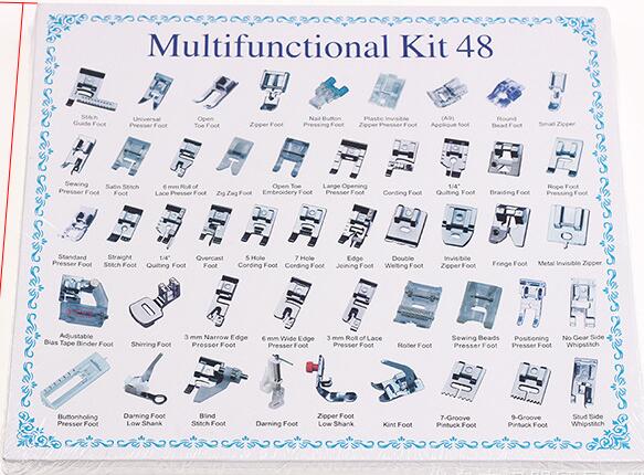 Multifunctional Sewing Accessories Hardcover Presser Foot Set Household Sewing Machine Presser Foot