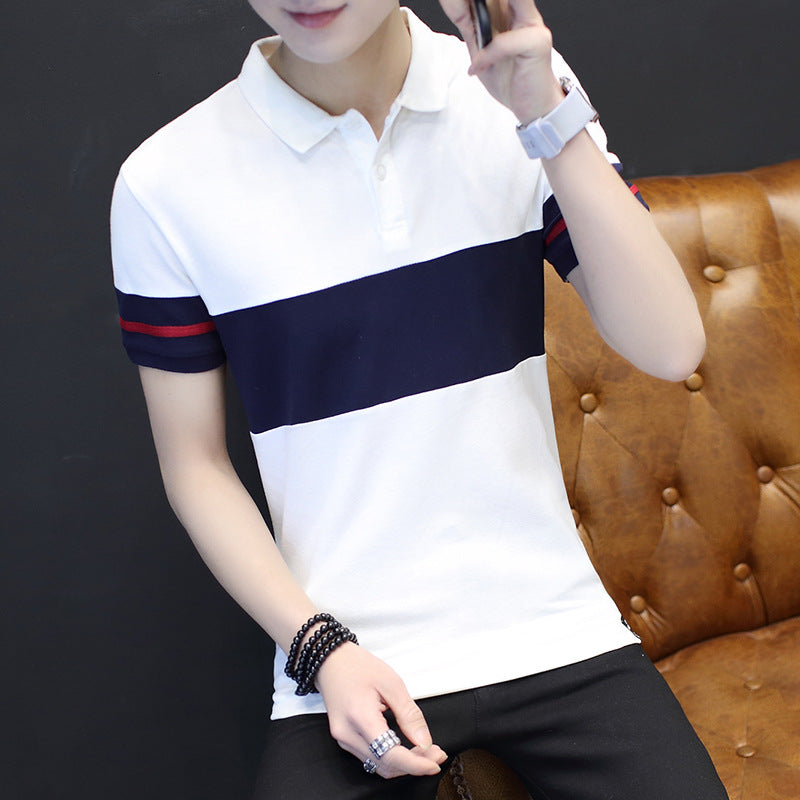 Short sleeve shirt collar polo shirt