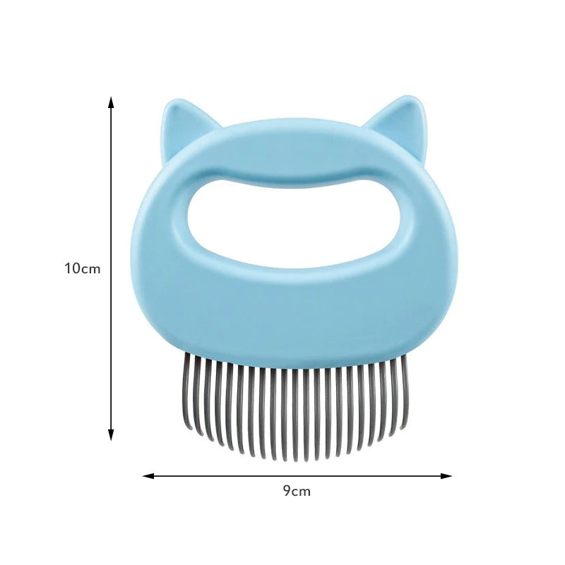 3 Colors Pet Cat Dog Massage Brush Shell Shaped Handle Pet Grooming Massage Tool To Remove Loose Hairs Dogs Cats Pet Supplies