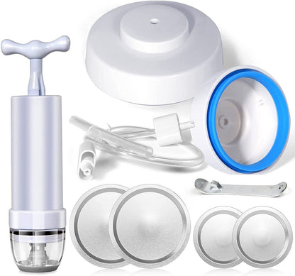 Canning Jar Sealing Kit Vacuum Sealer For Use With Regular-mouth And Wide-mout