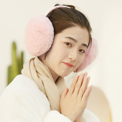 Women's Plush Thickened Earmuffs To Keep Warm Plush Windproof Earmuffs Removable And Washable