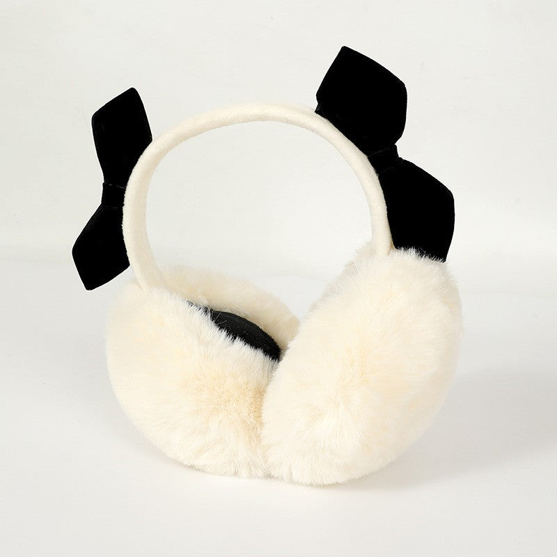 Women's Plush Thickened Earmuffs To Keep Warm Plush Windproof Earmuffs Removable And Washable