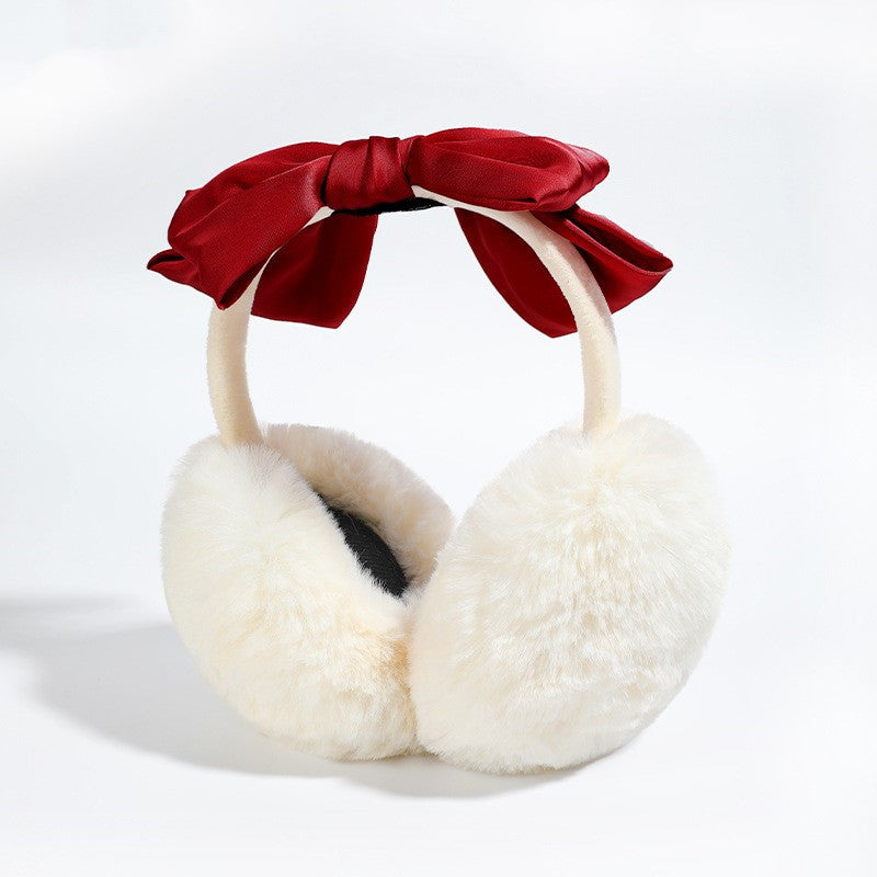 Women's Plush Thickened Earmuffs To Keep Warm Plush Windproof Earmuffs Removable And Washable