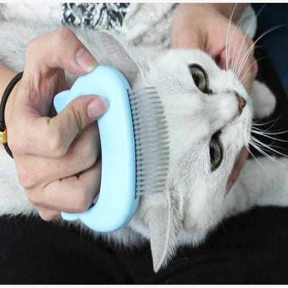 3 Colors Pet Cat Dog Massage Brush Shell Shaped Handle Pet Grooming Massage Tool To Remove Loose Hairs Dogs Cats Pet Supplies